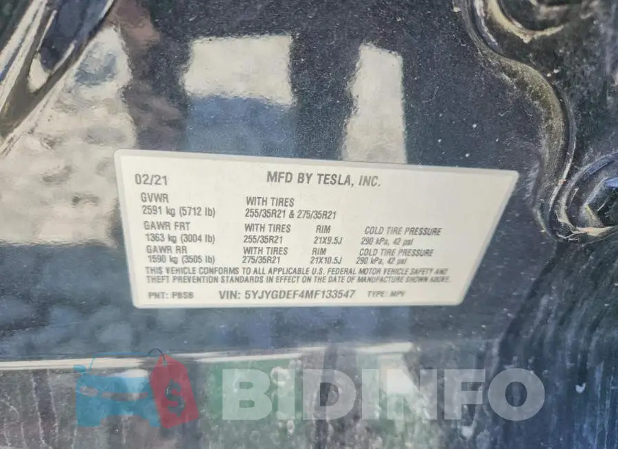 5YJYGDEF4MF133547 Photo# 13