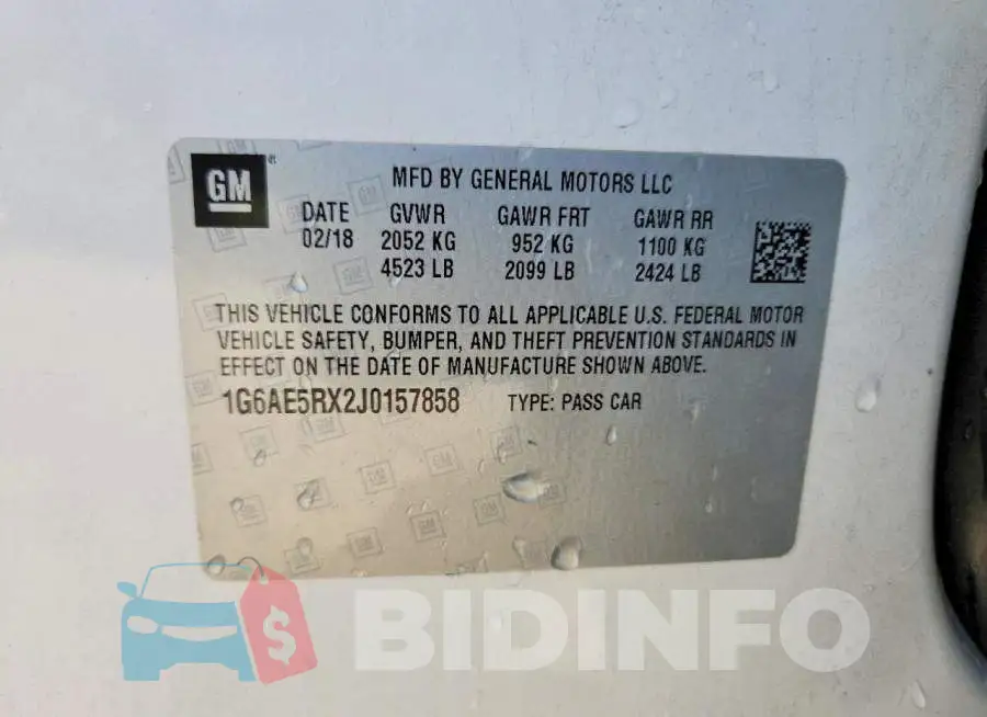 1G6AE5RX2J0157858 Photo# 12