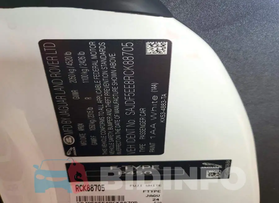 SAJDF5EE8RCK88705 Photo# 12