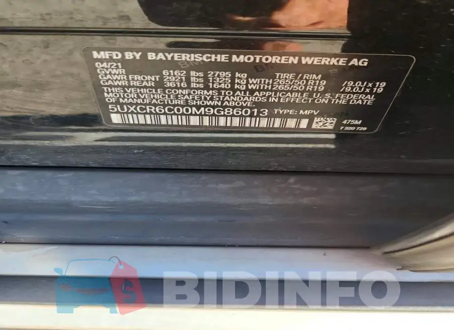 5UXCR6C00M9G86013 Photo# 13