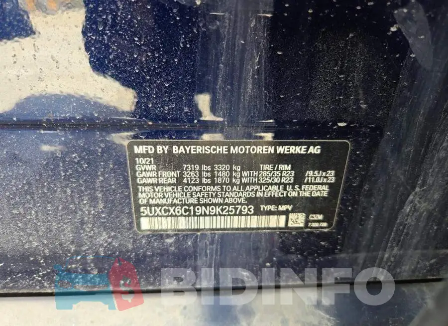 5UXCX6C19N9K25793 Photo# 13