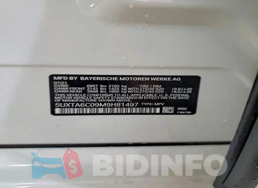 5UXTA6C09M9H81497 Photo# 13