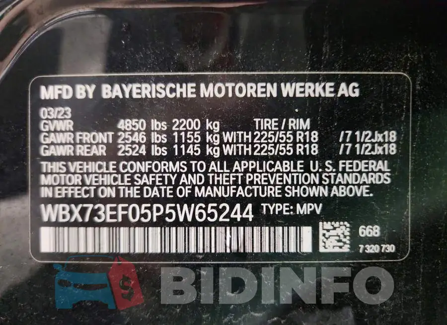 WBX73EF05P5W65244 Photo# 13