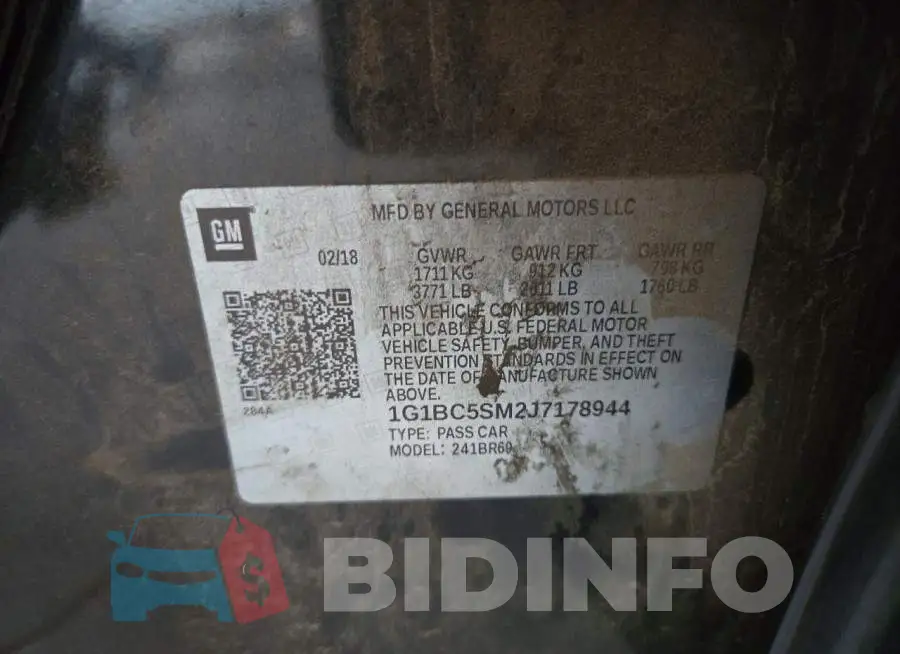 1G1BC5SM2J7178944 Photo# 12
