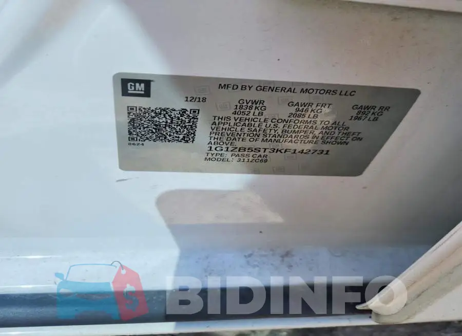 1G1ZB5ST3KF142731 Photo# 12