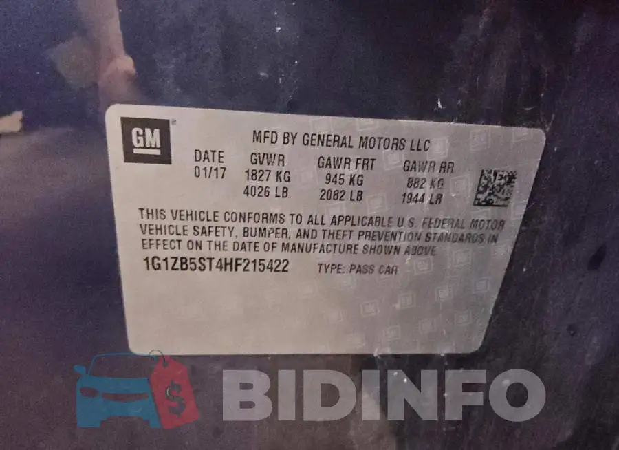1G1ZB5ST4HF215422 Photo# 12