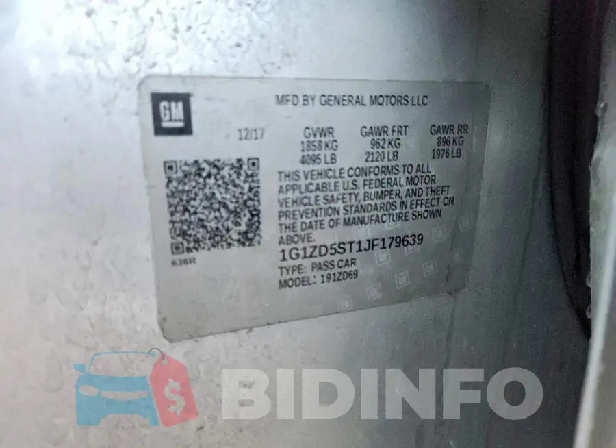 1G1ZD5ST1JF179639 Photo# 13
