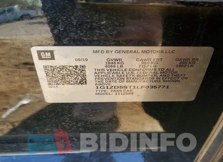 1G1ZD5ST1LF035771 Photo# 12