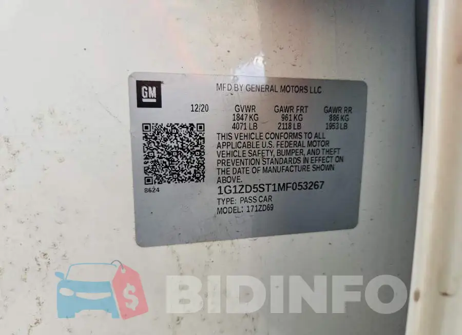 1G1ZD5ST1MF053267 Photo# 12