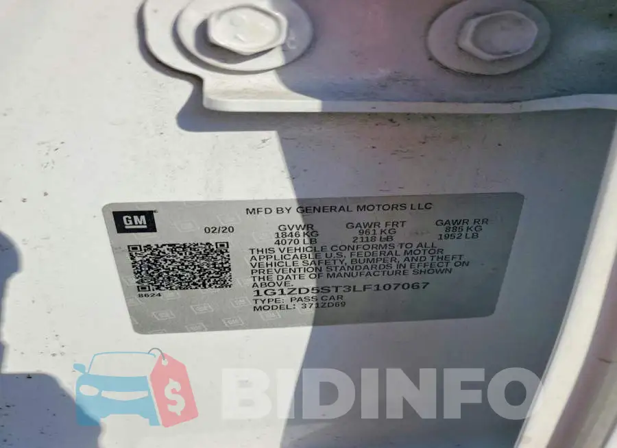1G1ZD5ST3LF107067 Photo# 13