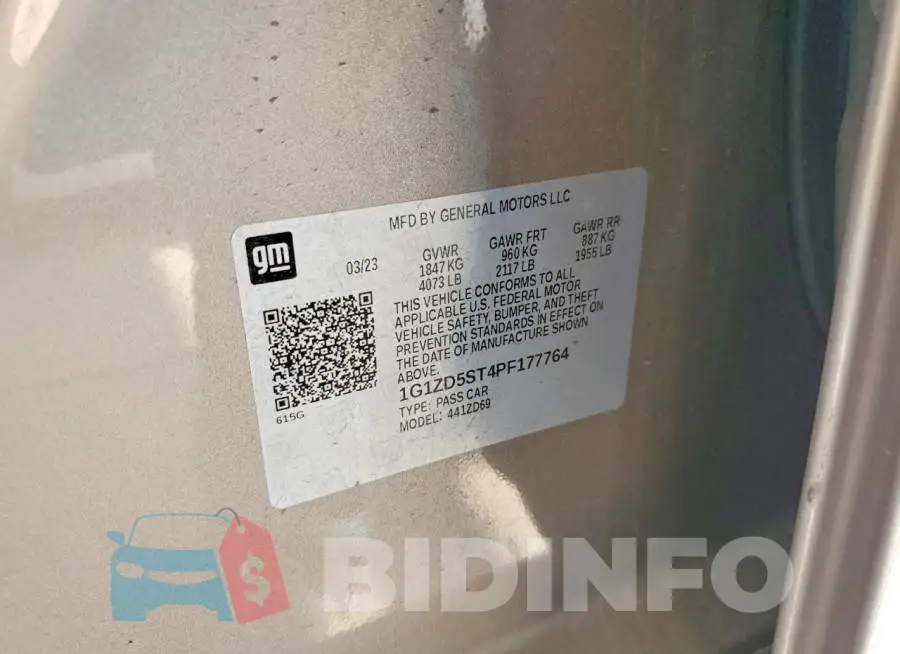 1G1ZD5ST4PF177764 Photo# 13