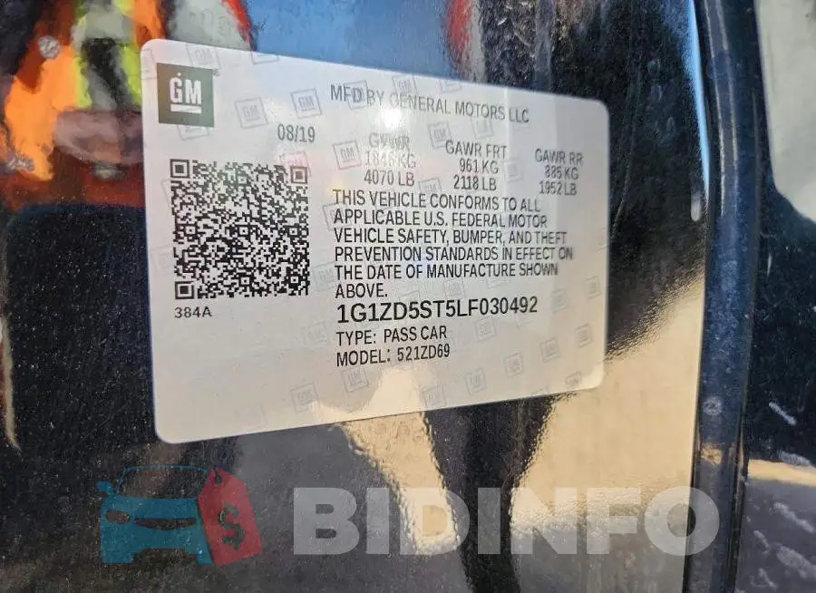 1G1ZD5ST5LF030492 Photo# 12