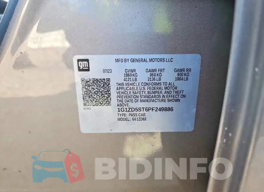 1G1ZD5ST6PF249886 Photo# 12