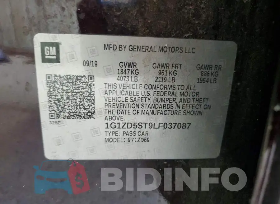 1G1ZD5ST9LF037087 Photo# 12