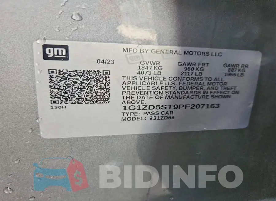 1G1ZD5ST9PF207163 Photo# 12