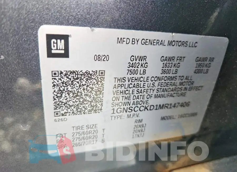 1GNSCCKD1MR147406 Photo# 13