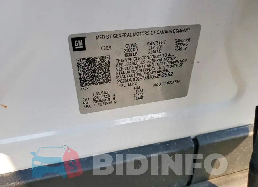 2GNAXXEV8K6252562 Photo# 13