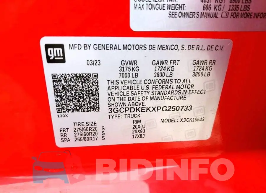 3GCPDKEKXPG250733 Photo# 12