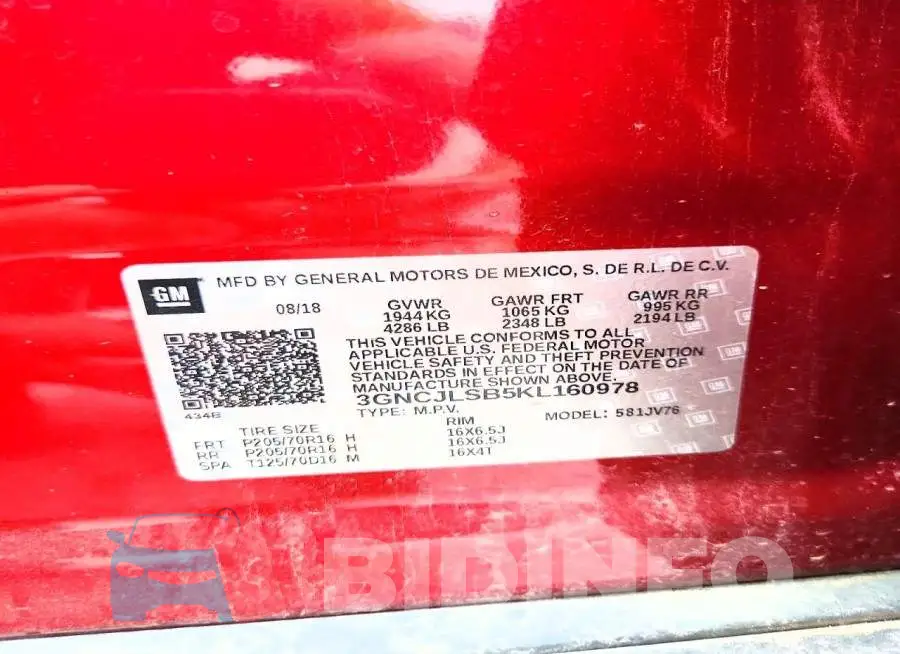 3GNCJLSB5KL160978 Photo# 13
