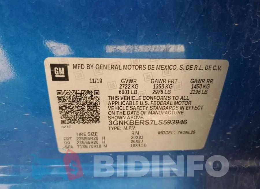 3GNKBERS7LS593946 Photo# 13