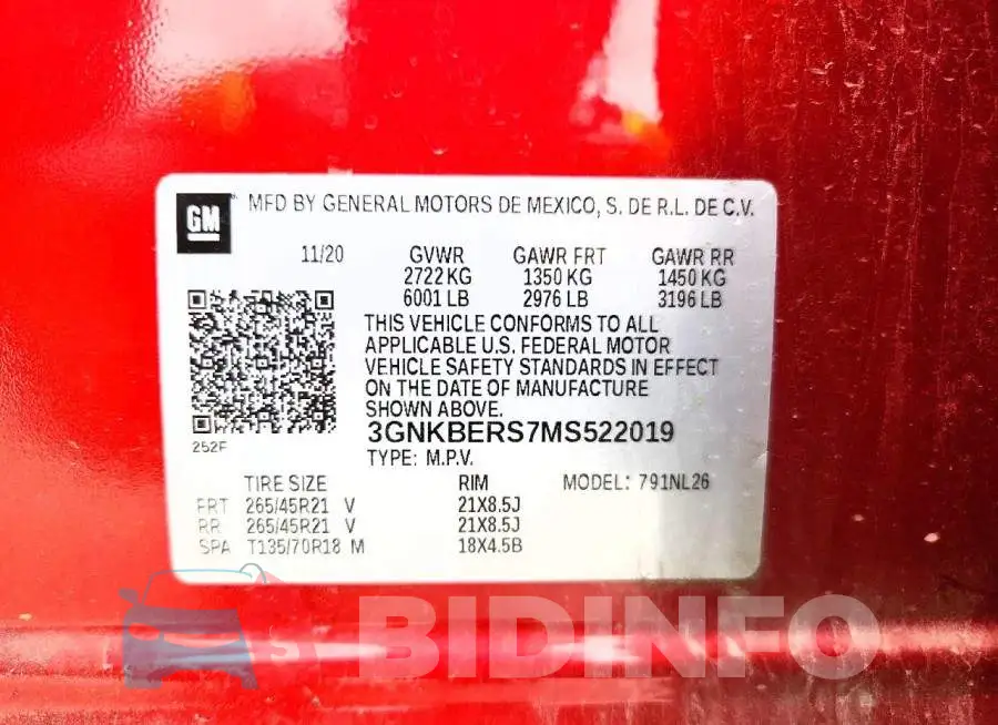3GNKBERS7MS522019 Photo# 13