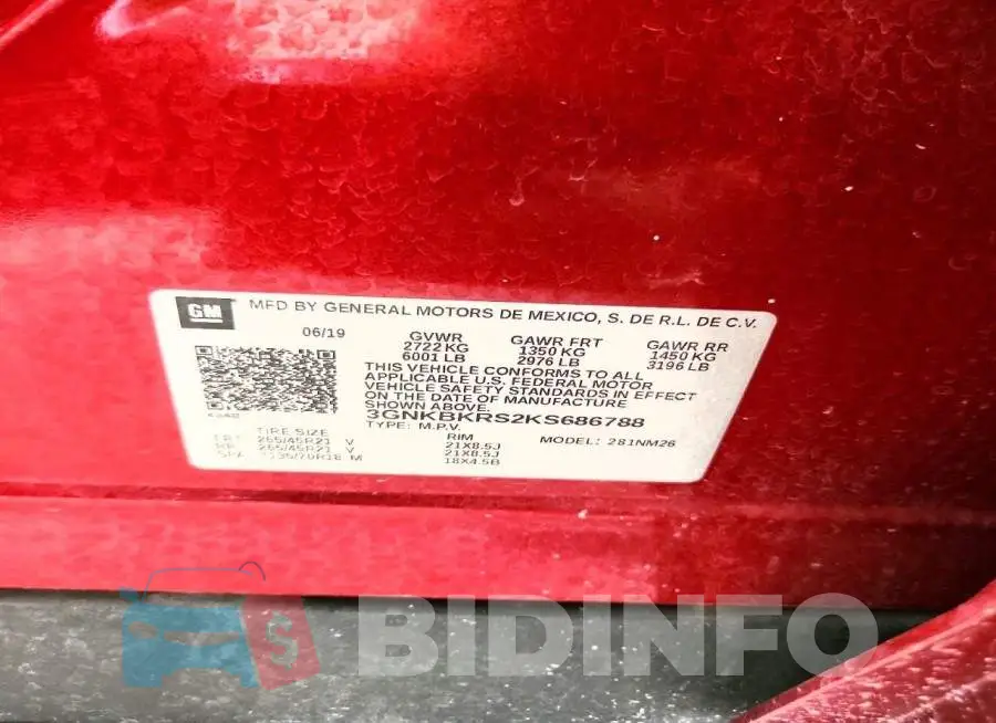 3GNKBKRS2KS686788 Photo# 13
