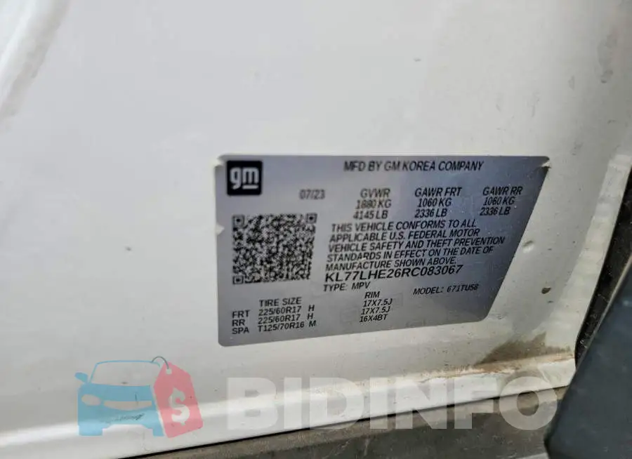 KL77LHE26RC083067 Photo# 14