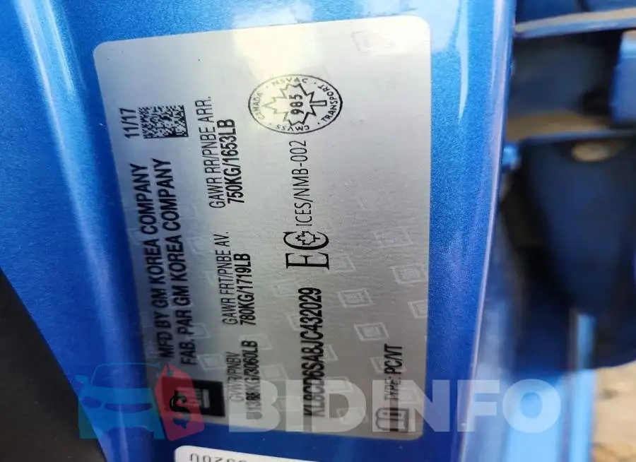 KL8CD6SA8JC432029 Photo# 13