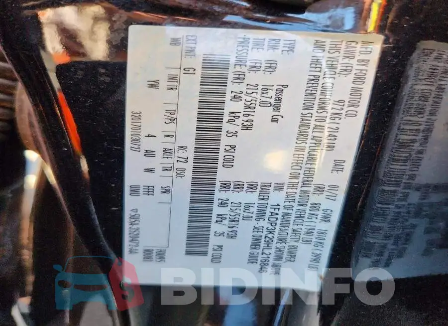 1FADP3K29HL216846 Photo# 12