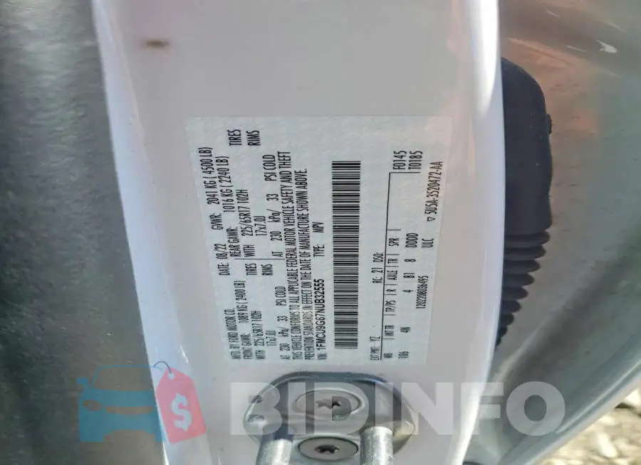 1FMCU9G67NUB32555 Photo# 12