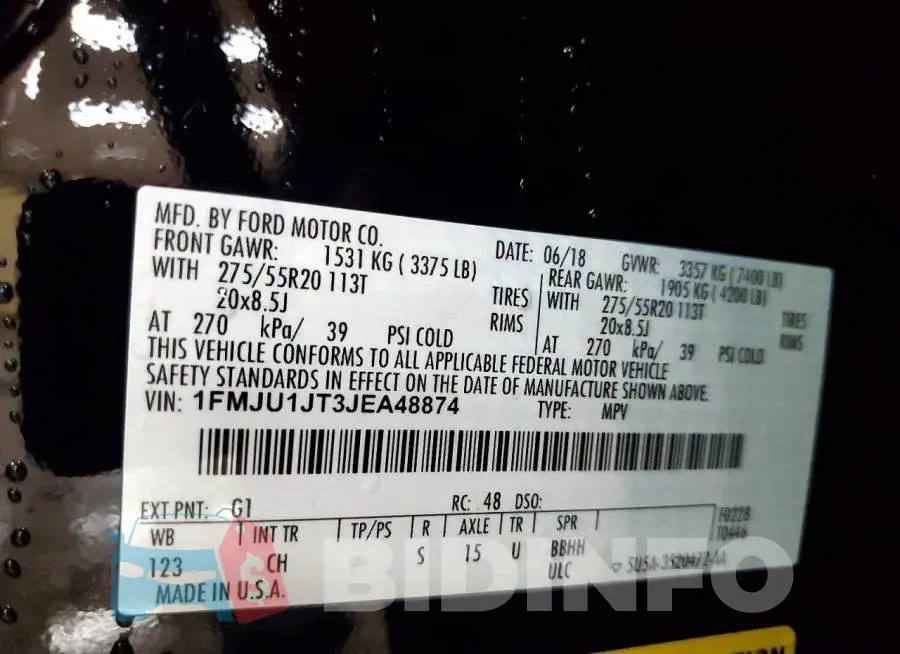 1FMJU1JT3JEA48874 Photo# 13