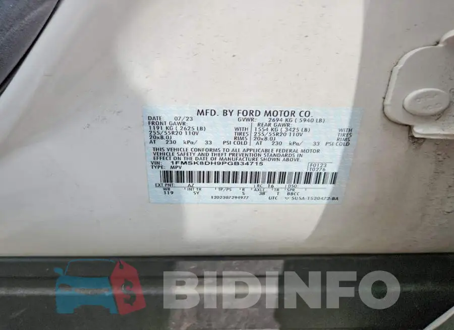 1FMSK8DH9PGB34715 Photo# 14
