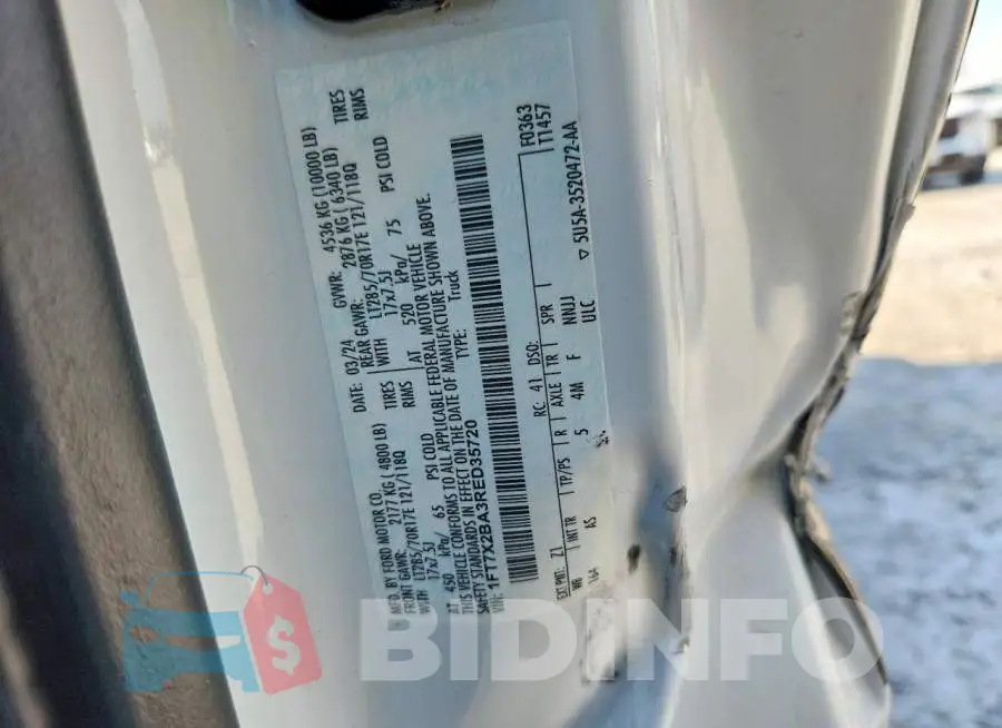 1FT7X2BA3RED35720 Photo# 12