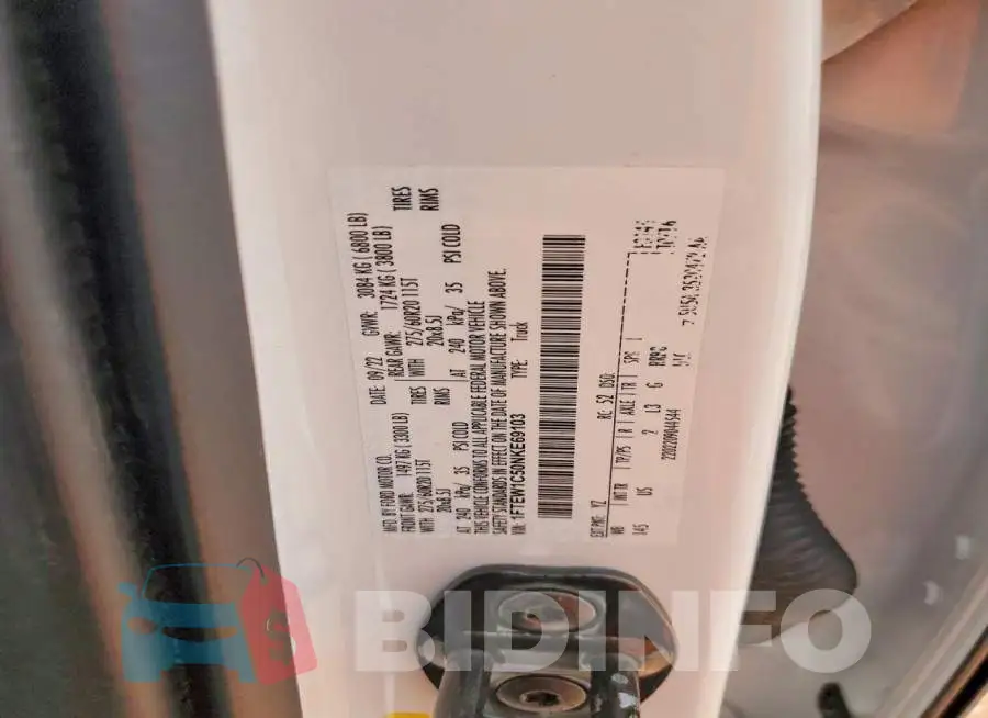 1FTEW1C50NKE69103 Photo# 12