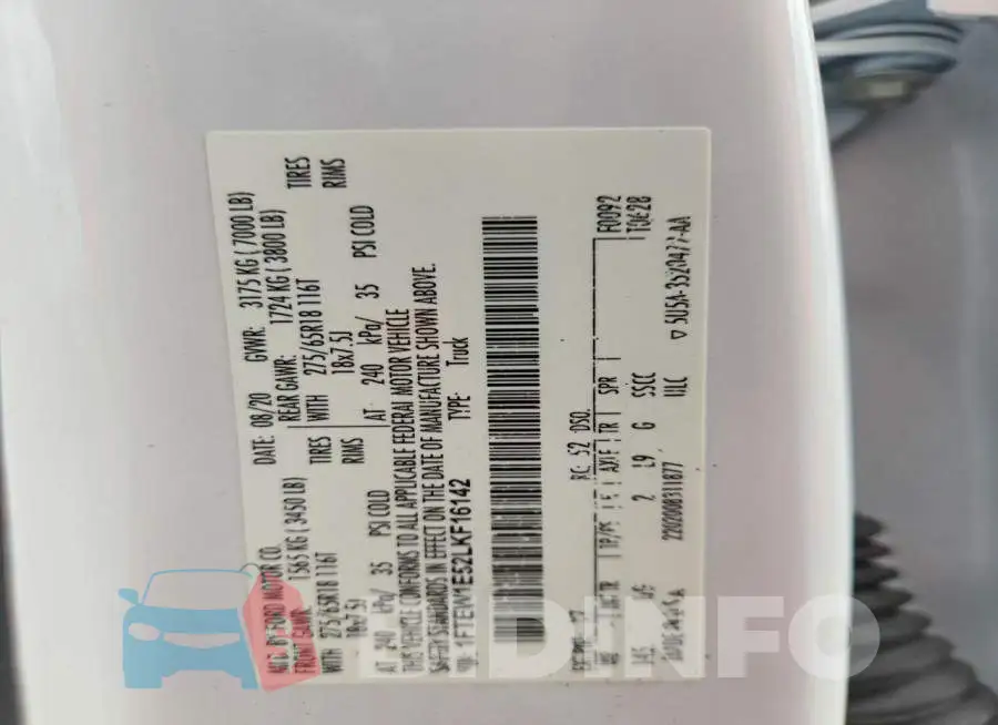 1FTEW1E52LKF16142 Photo# 12