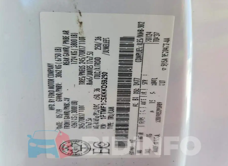 1FTMF1C5XKKD59280 Photo# 12