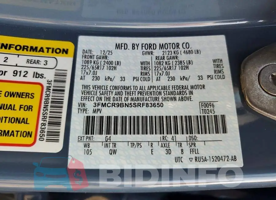 3FMCR9BN5SRF83650 Photo# 13