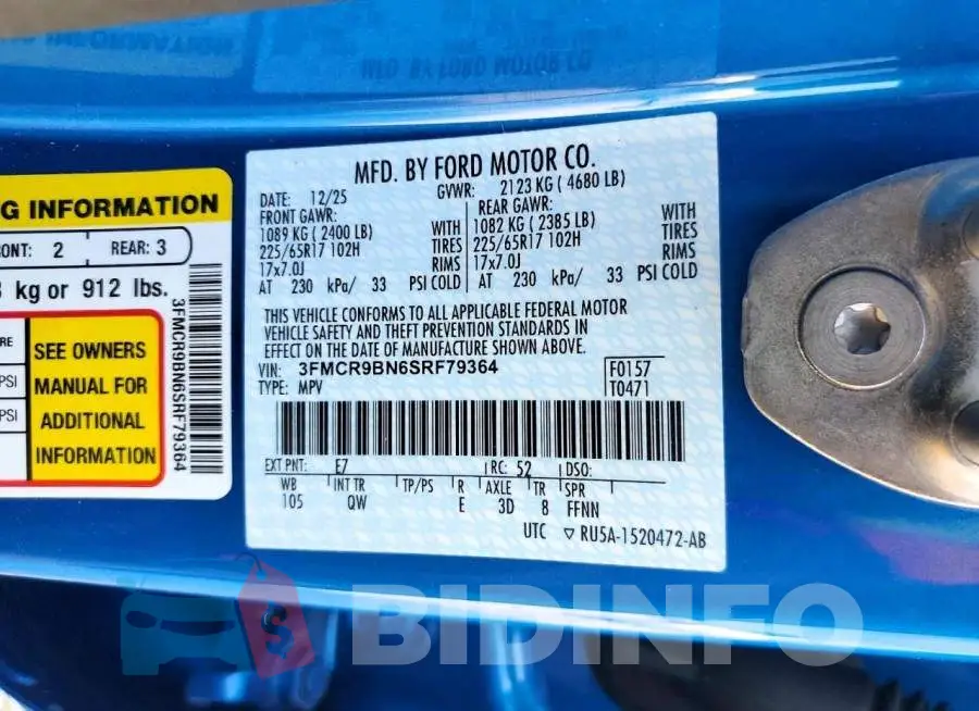 3FMCR9BN6SRF79364 Photo# 13