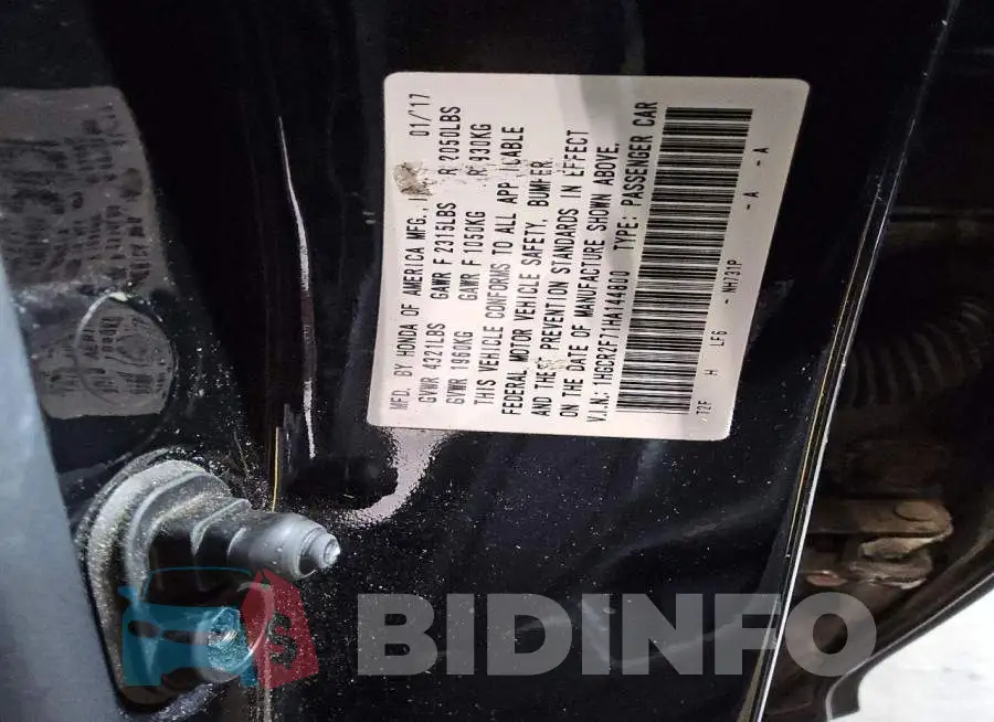 1HGCR2F71HA144800 Photo# 12