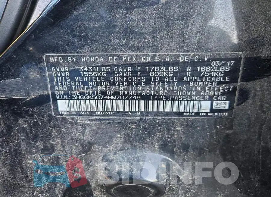 3HGGK5G74HM707749 Photo# 12