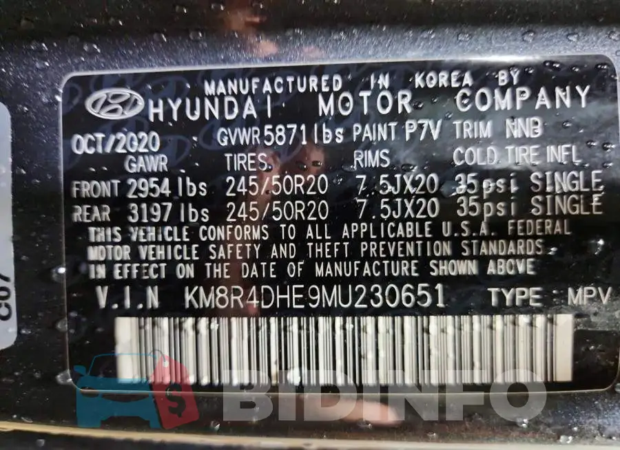 KM8R4DHE9MU230651 Photo# 12
