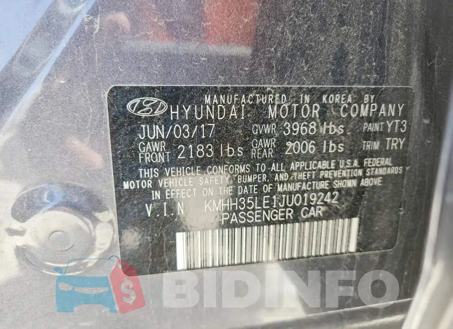 KMHH35LE1JU019242 Photo# 12