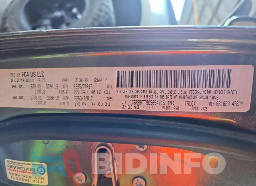 1C6RR6TT9KS654015 Photo# 12