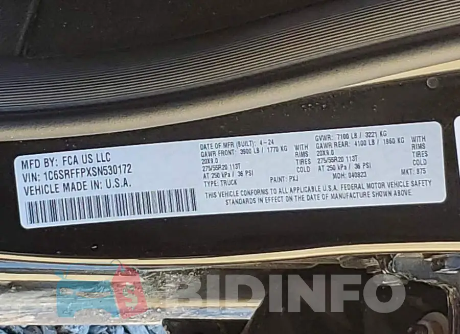 1C6SRFFPXSN530172 Photo# 12