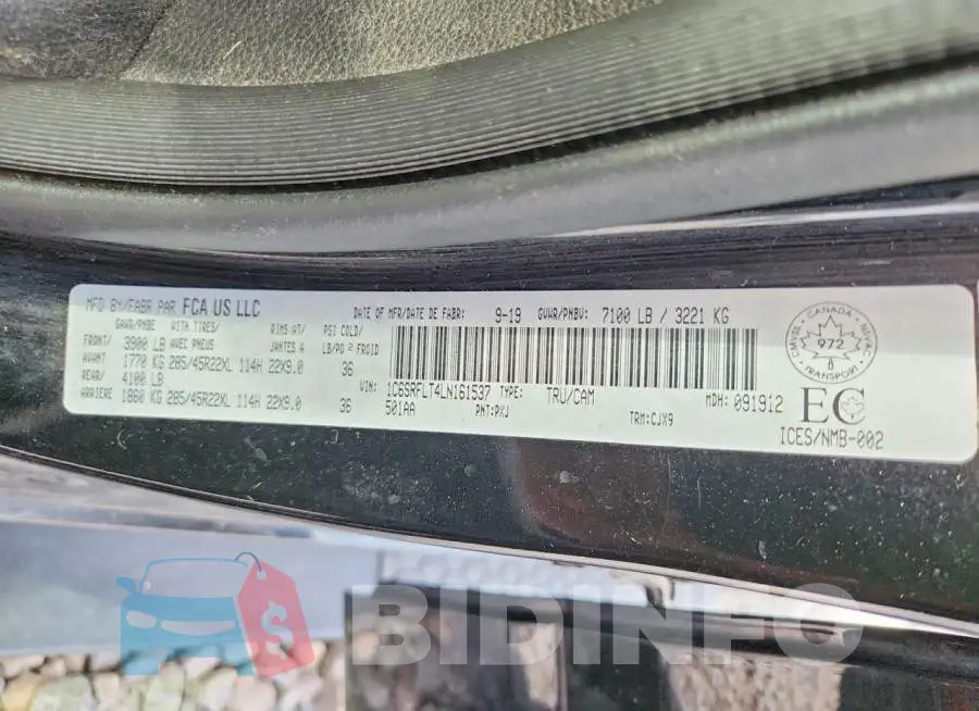 1C6SRFLT4LN161537 Photo# 12