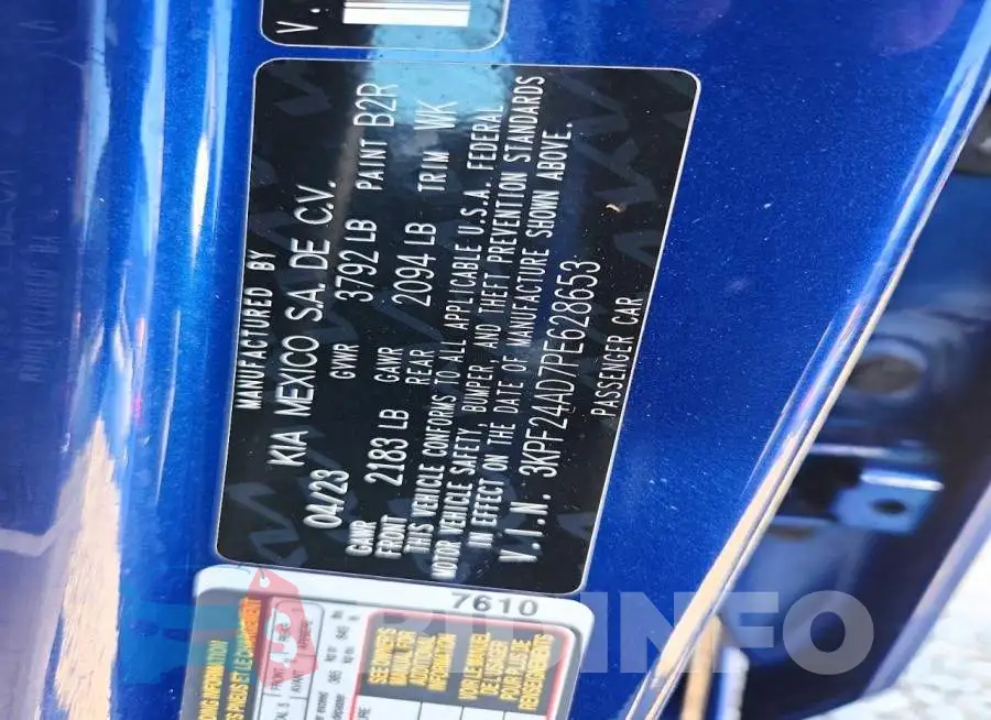 3KPF24AD7PE628653 Photo# 13