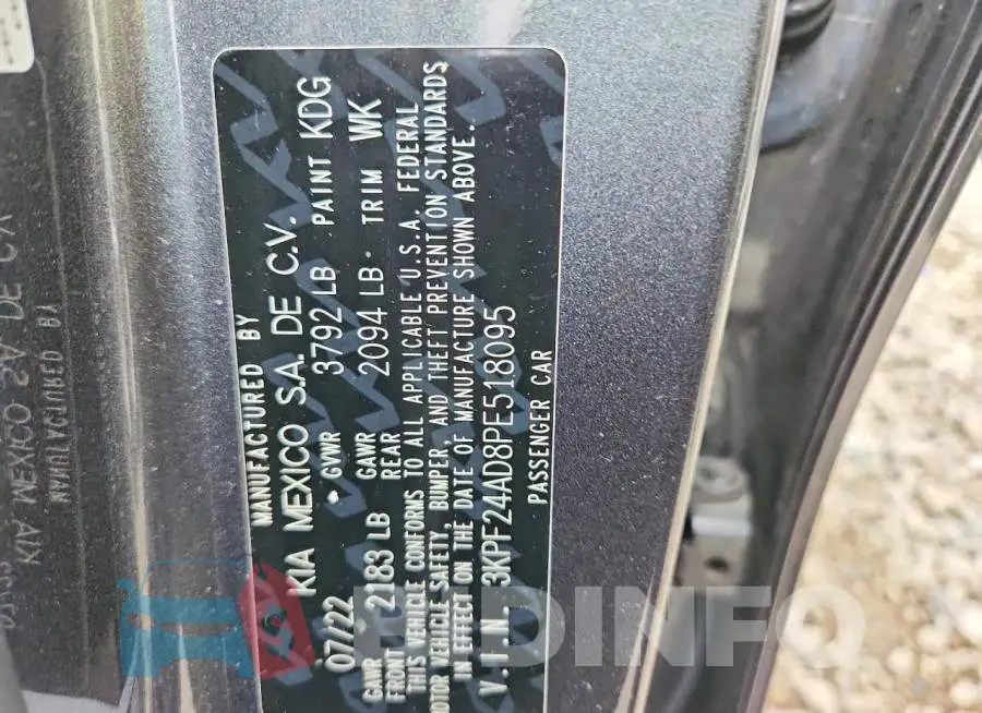 3KPF24AD8PE518095 Photo# 13