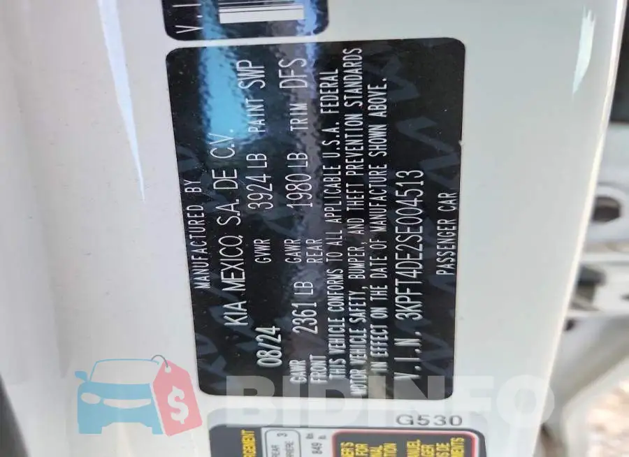 3KPFT4DE2SE004513 Photo# 12