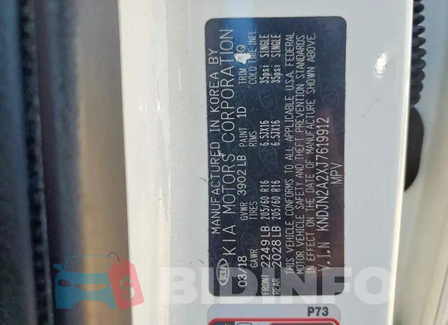 KNDJN2A2XJ7619912 Photo# 13