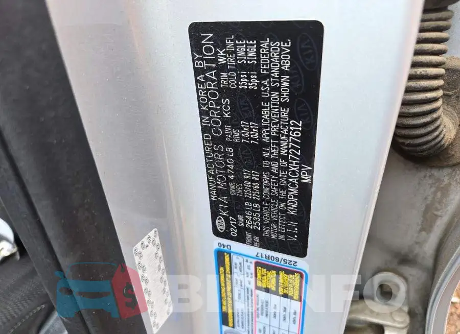 KNDPMCACXH7277612 Photo# 12